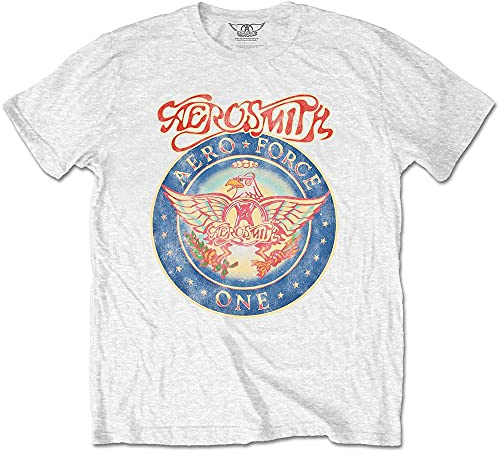 Aerosmith Men's Aero Force Slim Fit T-Shirt White
