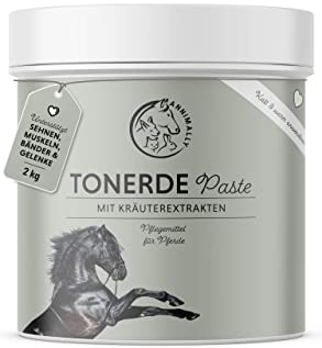 Annimally Tonerde Pferd 2kg - Tonerdepaste für Pferde mit wertvollen Kräuterextrakten zur Entspannung & Beruhigung der Muskeln