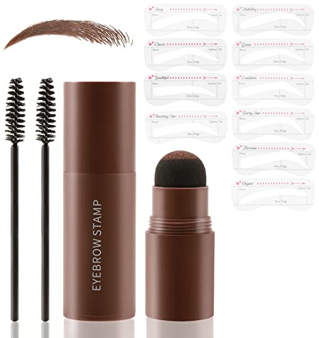 Boobeen Tampon à sourcil, Kit de mise en forme des sourcils, poudre de remplissage longue durée
