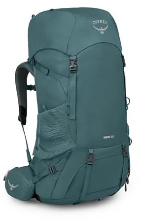 Osprey Renn Women's Backpack, 65L, Cascade Blue/Melon Orange, O/S
