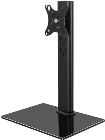 KKTONER Soporte individual para monitor de computadora, soporte Vesa para pantalla de 13 a 32 pulgadas, altura ajustable, soporte giratorio Vesa 75 x 75 mm/100 x 100 mm, soporta hasta 75 libras