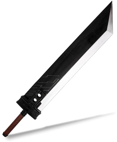 Next Level Cosplay Prop Replica | Final Fantasy VII Cloud Strife Buster Sword | Brown Handle Foam Cosplay Sword | Material PU Foam | Length Approx - 108cm