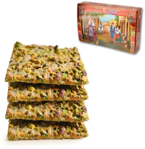 BRICIOLIAMO...[ 1 kg. ] - Croccante al Pistacchio Artigianale - 45% PISTACCHIO - Dolci Tipici Siciliani, Prodotti in Sicilia. (PISTACCHIO, 1kg | 32 pezzi)