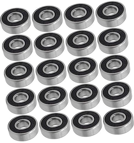 WESIEVYA 20stücke Abec Skateboard-rollenlager Geschlossene Kugellager Für Inline-skates Und Skateboards Hohe Langlebigkeit Wartungsfrei Für Anfänger Und Profis