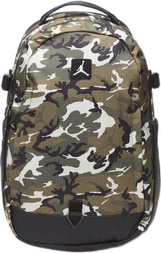 Nike Jordan - Mochila Jordan Jam Cordura Franchise Camuflaje Universal, Camo, L, Bolso informal