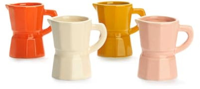 Balvi Set tazzine Espresso Moka Set di Tazze dal Design della Tradizionale caffettiera Italiana Ceram