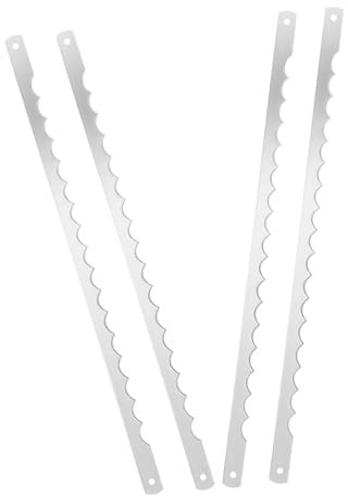 ABOOFAN 4 Piezas De Cuchillas Dentadas Para Máquina Cortadora De Pan Cuchillas Dentadas Para Cuenco De Pan Cuchillas De De Calar Cuchillas De Repuesto Para Marcar Cortador De