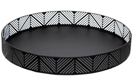 WELL HOME - Vassoio cestino nero 29,5x4,4 cm