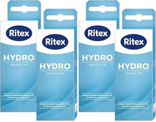 Ritex HYDRO Gel, sensitiv Gleitgel, ohne Konservierungsmittel, wasserbasiert, 100 ml, Made in Germany (Packung mit 2)