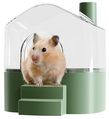 Hamster Bath, Hamster Litter Box transparent dammbadbehållare