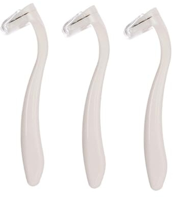 PLAFOPE Damenrasierer und Edelstahlklingen Intimrasierer 3 Stück mit Ergonomischem Design für Angenehme Haarentfernung im Intimbereich