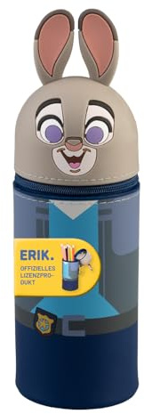 Grupo Erik Disney Zoomania Judy Hopps Federmäppchen Merch | Federmappe Stift Etui Schule 1 Fach 18 x 7,5 cm - Federtasche Mädchen und Jungen Schlampermäppchen Geschenke zur Einschulung