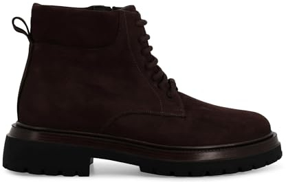 Melluso Botín con cordones para hombre de ante marrón u56060, marrón, 42 EU