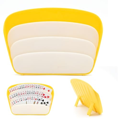 Haoyic Playing Card Holder, Triangle Game Rack, Lazy Deck Grip, Sorting Tool for Family Gathering and Poker Parties