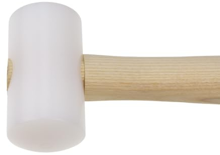 STUBAI KUNSTSTOFFHAMMER rund Ø 60 mm | splitterfreier Kunststoffkopf | ergonomischer Eschenstiel | Schonhammer für Metall-, Montage- & Spenglerarbeiten | Made in Austria | 278506