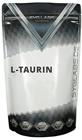 Taurin Pulver 100% rein - 1000g Aminosäure L-Taurin - 1kg - ohne Zusatzstoffe - vegan -mit Messlöffel