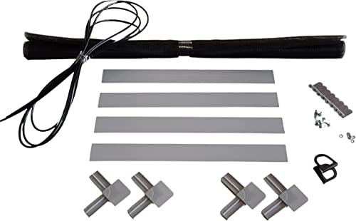 Fliegengitter- Fenster- Mücken- Insektenschutz- Alu- Weiss optimal für Rolläden (100cm x 120cm, +19mm Einhängewinkel)