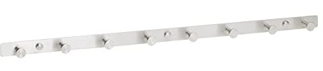 SOTECH 8er Hakenleiste JOEL Garderobenhaken Edelstahl gebürstet 620 mm