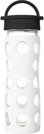 Lifefactory Glass Hydration Bottle Arctic White 475 ml