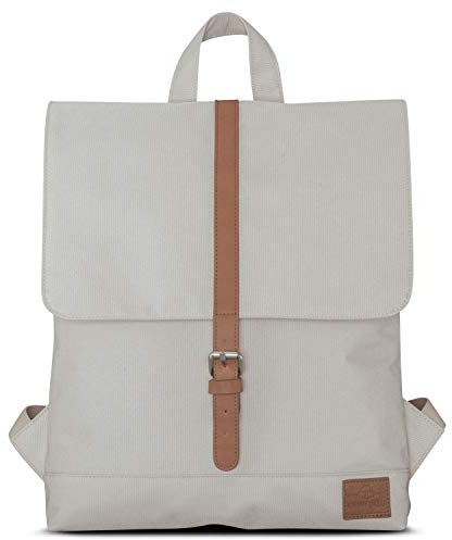 Johnny Urban Rucksack Damen - Mia - Schlanke Tasche mit Laptopfach - Aus Recyceltem PET - 7L - Wasserabweisend - Sand