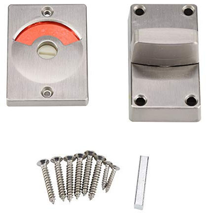 Verrou Indicateur Loquet de Salle de Bain Verrou de WC Verrou de Porte D'interieur avec Indicateur Libre