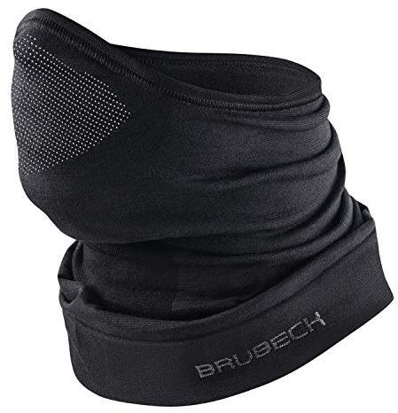 BRUBECK M-Pro Halbe Sturmhaube Merinowolle | Unisex | Herbst Radfahren | Ski Tour | Wandern Merino | Thermo Funktionskleidung | 42% Merino Wolle | Balaclava Winter | KM10780, Gr.:L - XL, M-Pro Schwarz