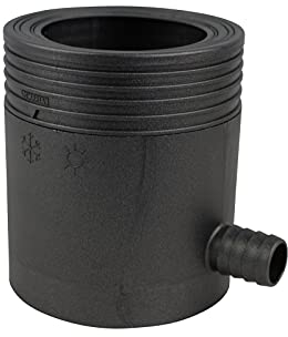 Marley - Deposito Agua Lluvia, Colector con Filtro y Parada de Desbordamiento DN 80-105 mm, Color Antracita Metálico