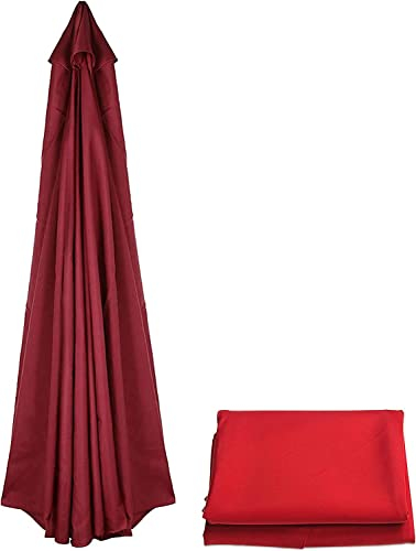 Toile De Rechange Rond Toile sur Un Parasol Remplacement Toile De Parasol 3 * 3m 8 Baleine pour Un Parasol Déporté(Color:Rouge)