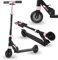 HyperMotion Roller Kinder, Kinderroller 4-9 Jahre, faltbar, Wally Zweiradroller mit Stoßdämpfer, Verstellbarer Lenker, 125mm Gummiräder, Schwarz und Rosa