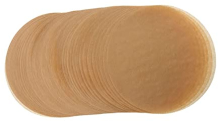 Lot De 100 Feuilles De Papier Sulfurisé Rondes De 18 Cm Pour Cuisson Barbecue Faciles À Peler Et À Huiler Couleur Aléatoire