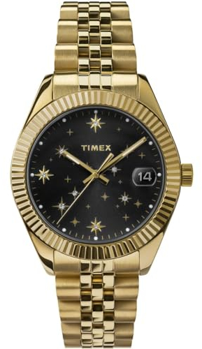 Timex Women Analogue Quartz Watch with Stainless Steel Strap TW2W21700