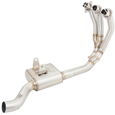 Motorcycle Silencer Exhaust Pipe Pour Triumph pour Trident 660 systèmes complets d'échappement de moto tuyau de liaison intermédiaire avant modifié 51mm avec silencieux de contre-pression