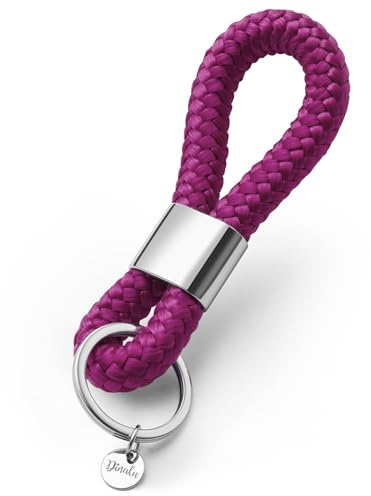 Dinalu [TEST SEHR GUT, NOTE 1.1] Schlüsselanhänger aus Paracord, Geschenke für Geburtstag Frauen beste Freundin, Dankeschön Geschenk, Auto Schlüsselband, Schlüssel Anhänger, Schlüsselringe Organizer