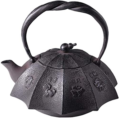 CAFIEDR Japanese Cast Iron Tea Kettle Novelty Teapot with Stainless Steel Infuser Strainer Teapot That Can Be Used On Stove Of Loose Leaf Tea Tea Bags