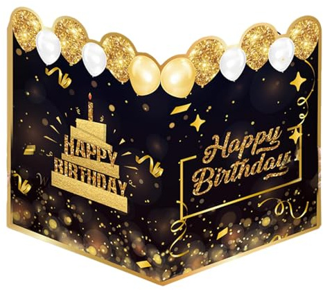 Grandes tarjetas de cumpleaños, tarjetas de cumpleaños gigantes, 60 x 45 cm grandes carteles de fiesta de feliz cumpleaños - tarjetas de felicitación de feliz cumpleaños, gran cartel de fiesta de