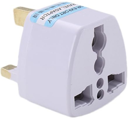 Presa da viaggio sicura - Adattatore per hotel, adattatore UK, adattatore presa antigraffio, di ricarica con presa a 3 pin per rasoio elettrico britannico, spazzolino da denti o epilatore