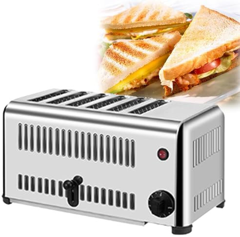 Tostadora, Tostadora De Pan Con Ranura Ancha Con 5 Configuraciones De Sombra, Tostadora De Acero Inoxidable, Bandeja Para Migas ExtraíBle, FuncióN Cancelar/Descongelar,Fourpieces
