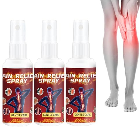 Spray de activación muscular, spray para tensiones musculares, calentamiento articular y muscular de rápida absorción, para lesiones deportivas y control diario del dolor (3pcs)
