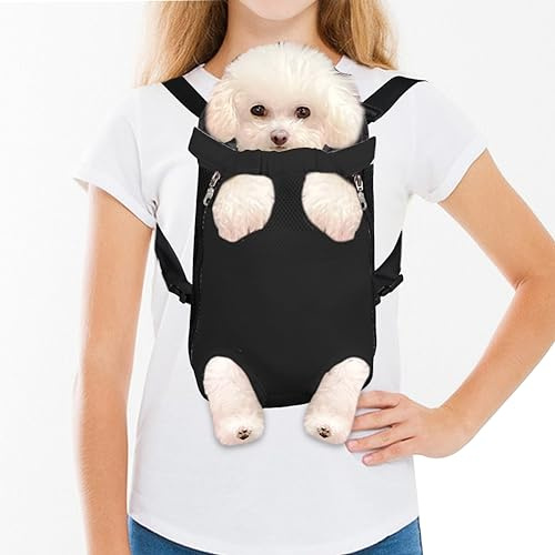 FEimaX Zaino per Cani Trasportino per Piccoli Cane Gatti Traspirante Borsa Portatile da Viaggio per Animali Domestici da Compagnia Regolabile, Confortevole Adatto per Cani di Piccola Media Taglia