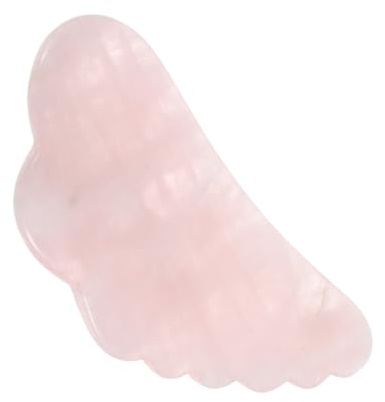 Homoyoyo Strumento per Massaggio Viso in Cristallo di Jade Rosa per Muscoli Facciali e Collo, Benefico la Pelle, come Regalo per Famiglia