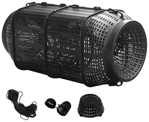 Cage De Pêche - Piège De Pêche À Usage Multiples | Crrrab Crrab Crevel Clrimp Catcher (avec Corde Et Balle D'appât) | Fish D'eau Douce Et D'eau Salée Pour L'étang, La Rivière, Le Lac, Le De Riz