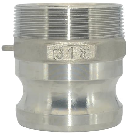 GUYTRM Adaptador de conexión Camlock hembra-macho 1/2, 3/4, 1, 1-1/4, 2, 3, 4 acero inoxidable 304, con desconexión rápida for manguera, bomba y elaboración casera lingli(3/4)