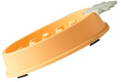 ANDRESLAD Gamelle Lente pour Chien et Chat D’Ananas Jaune Bol D’Alimentation Lente Anti-Avalement Surface Souple pour Ralentir la Prise de Nourriture et Faciliter la Digestion