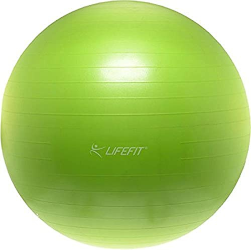 LIFEFIT Unisexe -Adult Balance Gym Ball Anti-éclatement Vert 55 cm