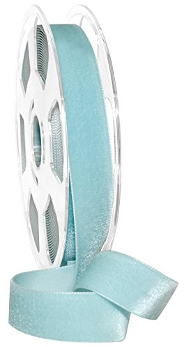 Morex Ribbon Nylvalour Velvet Ribbon, Nylon, 7/8 inch by 11 Yards, Hydrangea, Item 01225/10-625, 7/8 by 11 yd