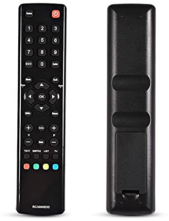 VBESTLIFE TV Remplacement à Télécommande pour RC3000E02