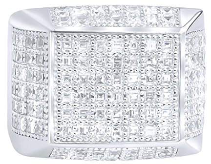 Sterling 925er Silber Pave Ring - ARTS - 10