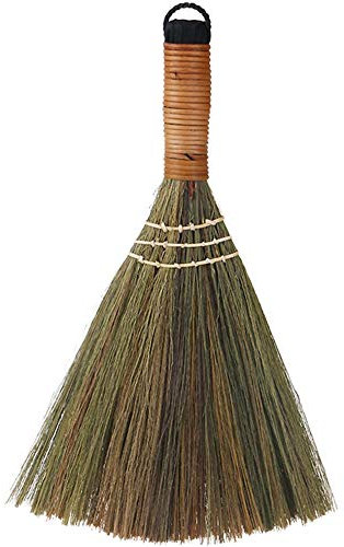 Earlyad Sweeping Broom traditional Wooden Handle floor soft household floor cleaning tools-Ideal for Witches and Sweeping