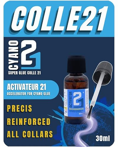 Activateur Liquide 30ml pour Colle Super Glue Cyano | Accélérateur de collage cyanoacrylate – Flacon de 30ml – Multi-usages