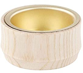 Rudolphs-Schatzkiste Pieza Repuesto Pirámide Pieza Adicional para Velas de Té con Arandela de Bronce Bxhxt 5x2, 5x5cm Nuevo Erzgebirge Holzpyramide Pirámide Navideña